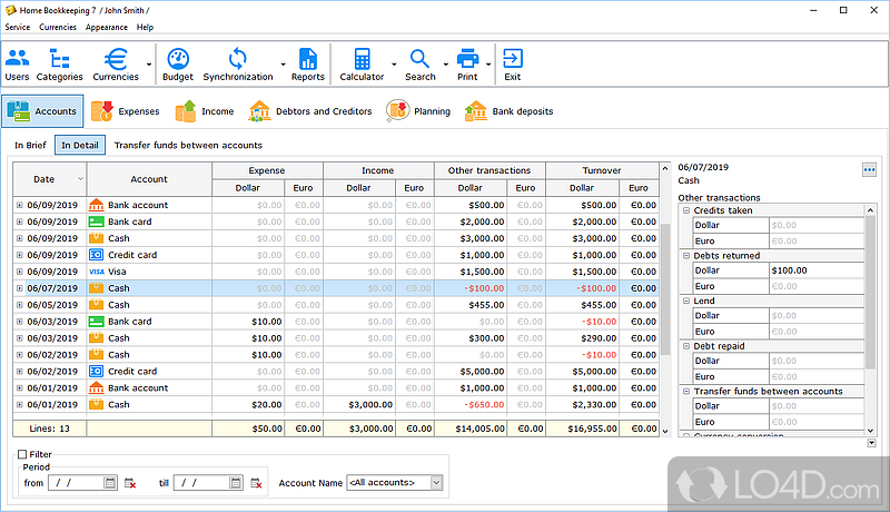 Home Bookkeeping Download 