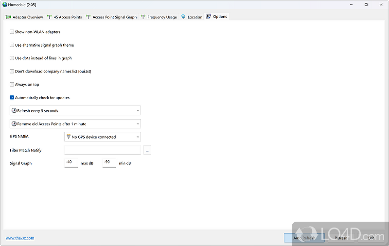 Homedale::Wi-Fi / WLAN Monitor - Screenshot of Homedale WiFi