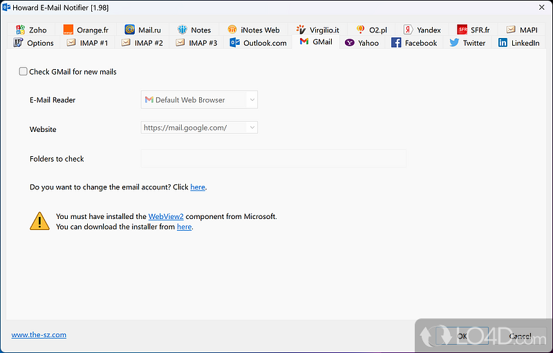 Howard Email Notifier 2.03 download the new version for apple