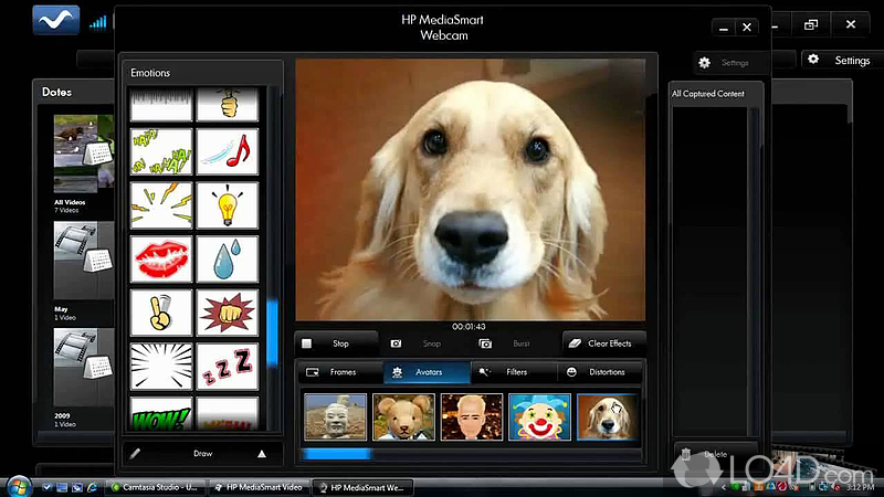 HP MediaSmart Webcam - Screenshots