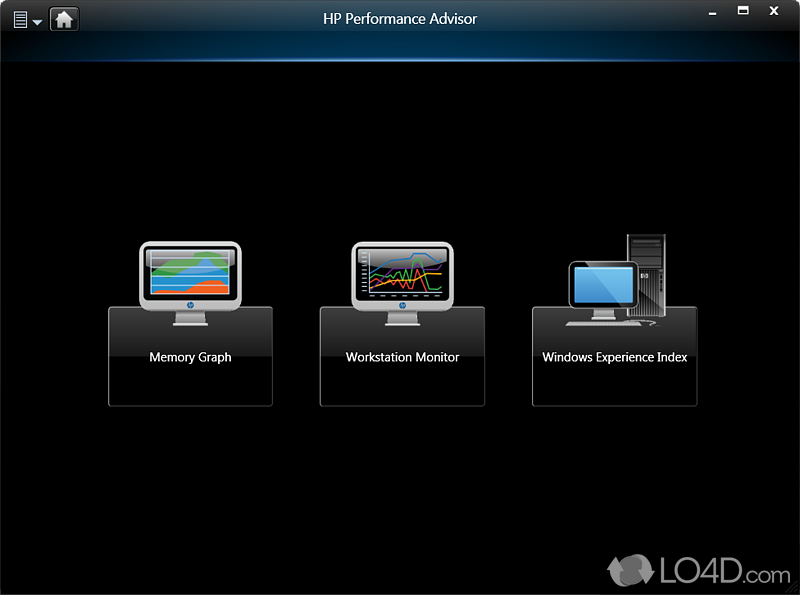 HP Performance Advisor screenshot
