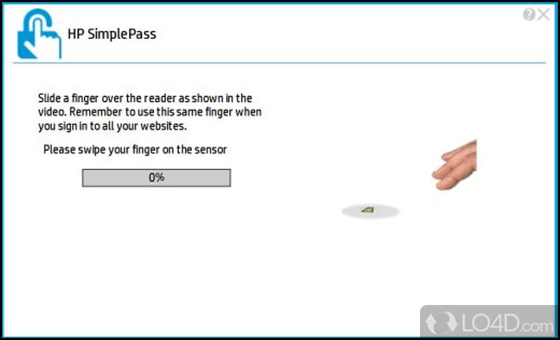 Blends in with your preferred web browser - Screenshot of HP SimplePass