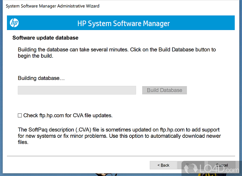 Keeps BIOS, device drivers and management updated - Screenshot of HP System Software Manager