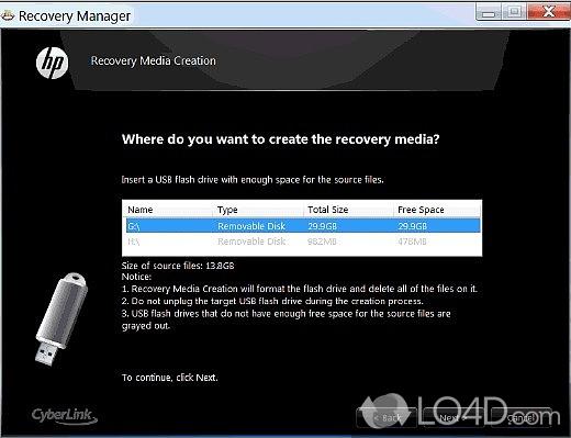 create hp recovery media windows 10