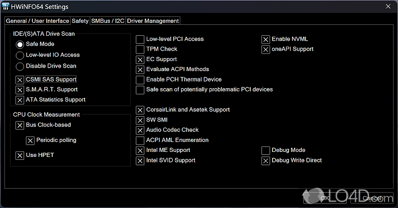 Powerful system information utility designed especially for detection of hardware - Screenshot of HWiNFO32