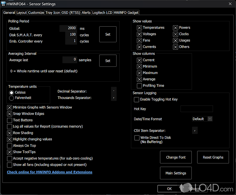 Powerful system information utility designed especially for detection of hardware - Screenshot of HWiNFO