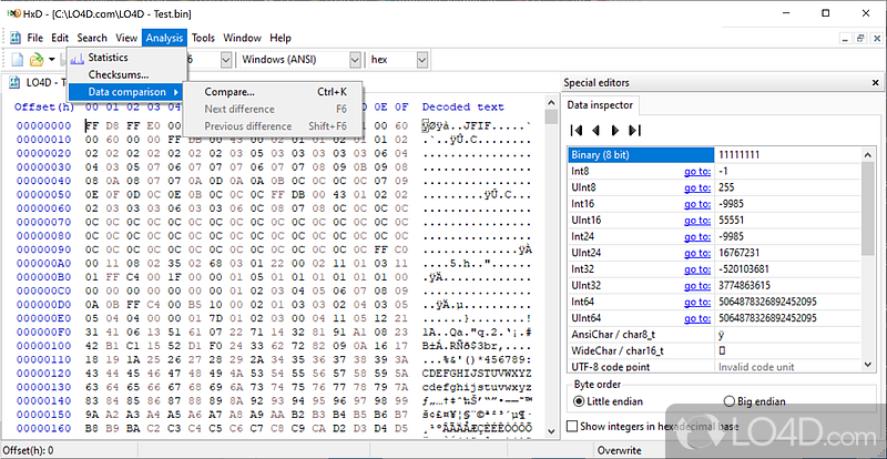 Free Hexadecimal and Disk-Editing Software - Screenshot of HxD
