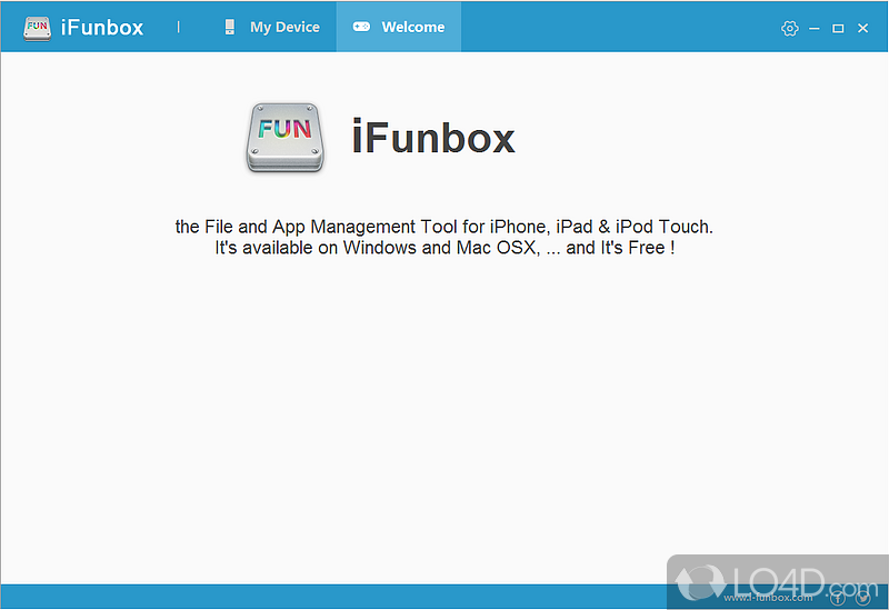 Manage iPhone / iPad from computer - Screenshot of iFunBox