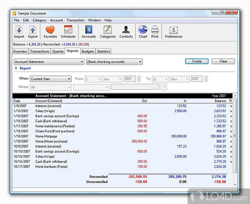 homebank or money manager ex