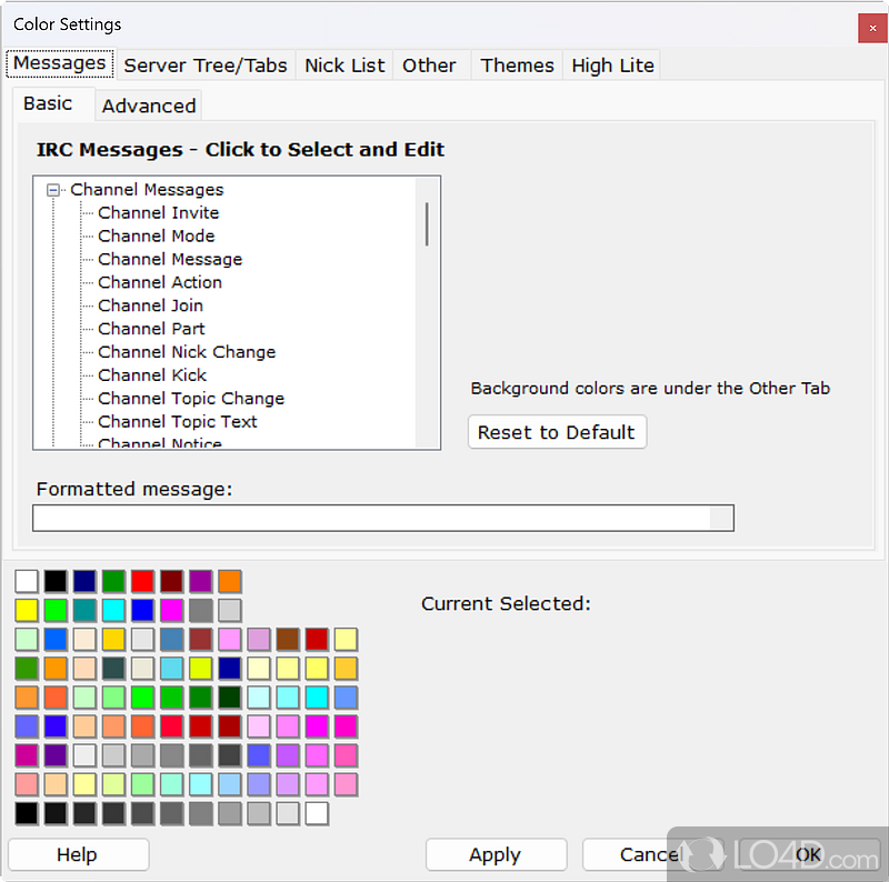 IceChat: User interface - Screenshot of IceChat