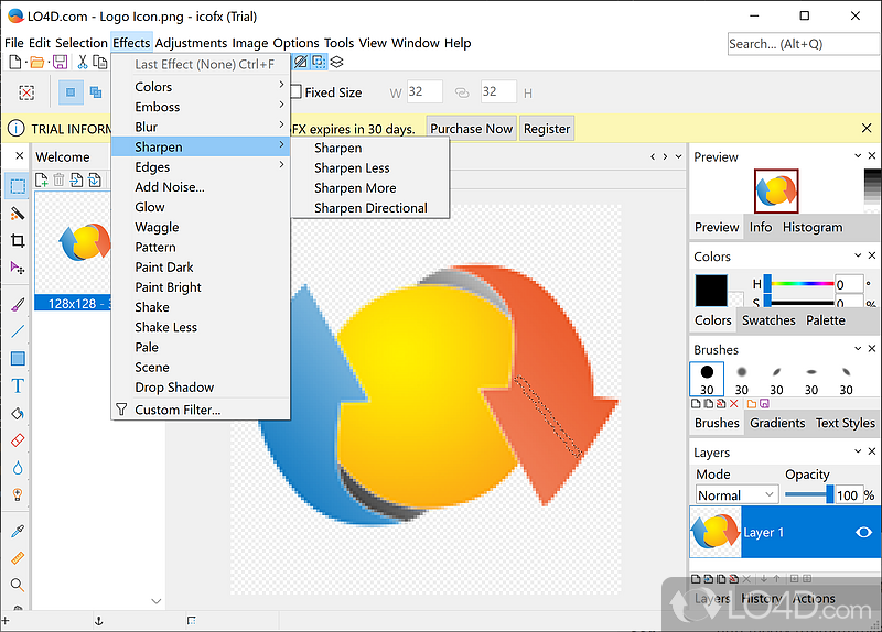 All-in-one solution for icon creation - Screenshot of IcoFX