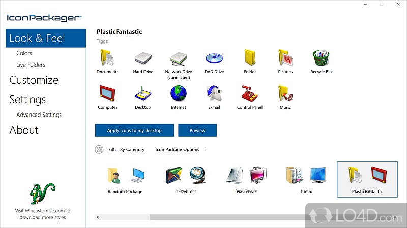 Change all the icons on PC with just a few clicks, customize the appearance of PC - Screenshot of IconPackager