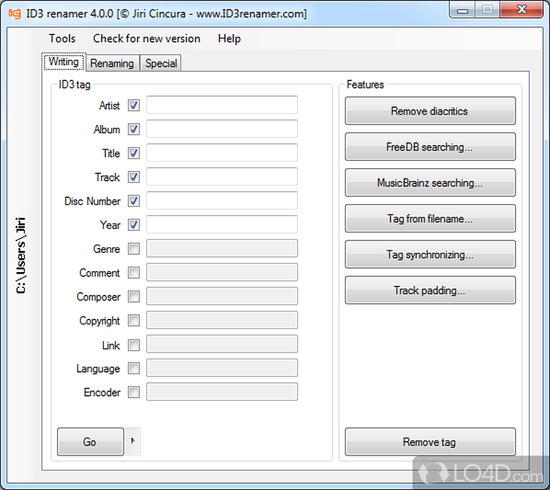 MP3 renaming and tag filling utility - Screenshot of ID3 Renamer
