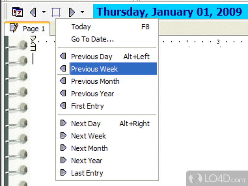 Personal diary program with a WYSIWYG rich text editor - Screenshot of iDailyDiary Free