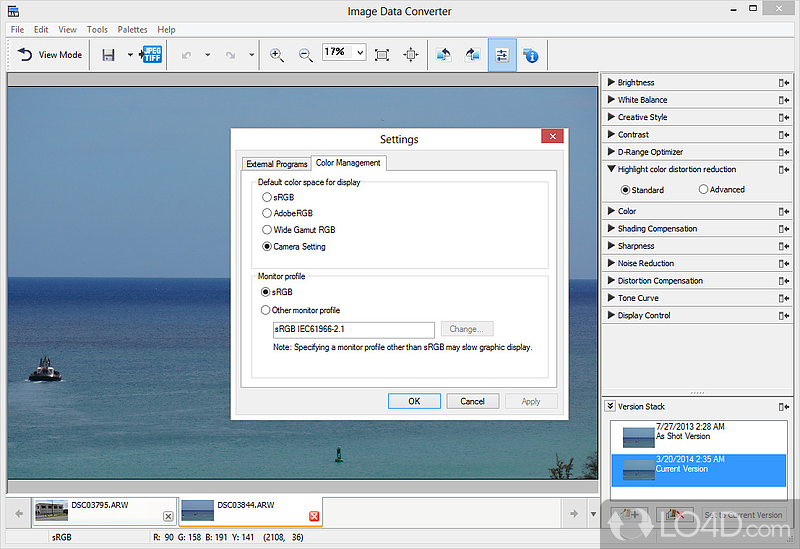 Image Data Converter screenshot