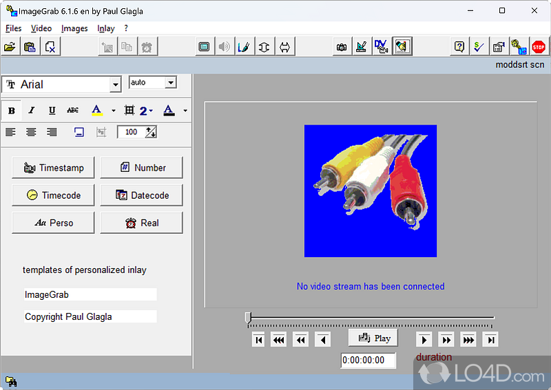 Capture images from video files and video discs - Screenshot of ImageGrab