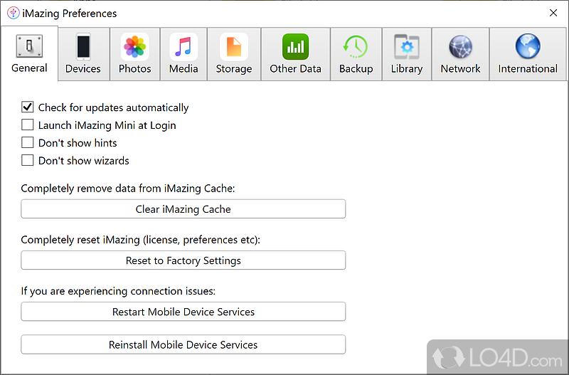 Device Backup & Restore Management - Screenshot of iMazing