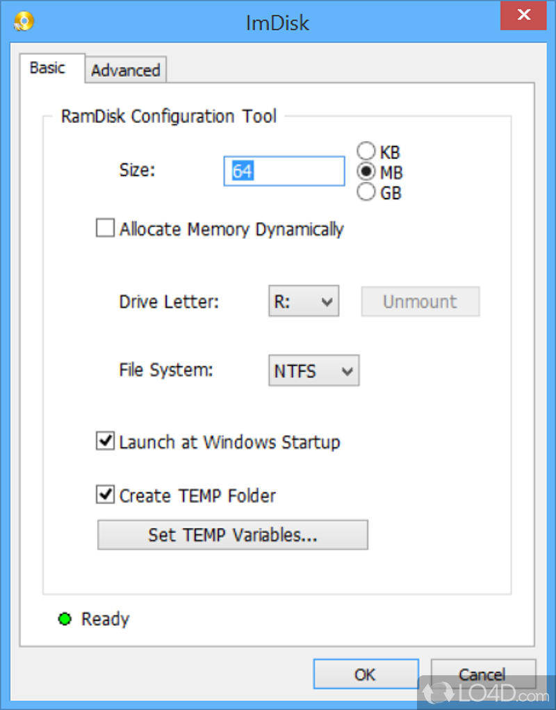 ImDisk Toolkit: Image files - Screenshot of ImDisk Toolkit