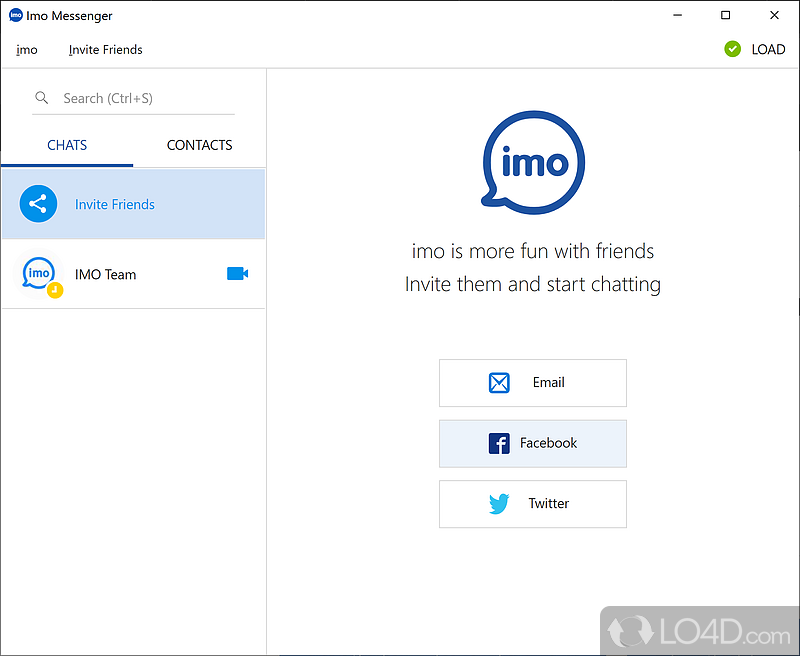 Chat with your loved ones from your PC, Android or iOS device - Screenshot of Imo Messenger