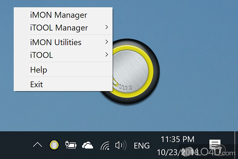 Remote wireless control - Screenshot of iMON