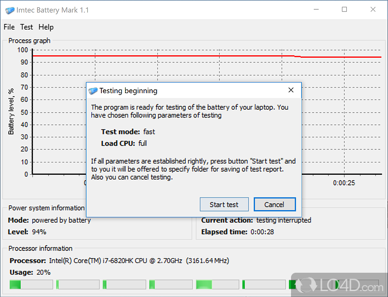 Imtec Battery Mark screenshot