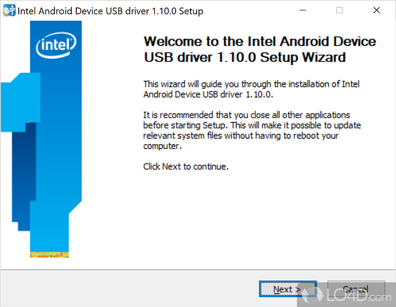 Intel USB 2.0 Driver for Windows 7 - Screenshot of Intel Android device USB driver