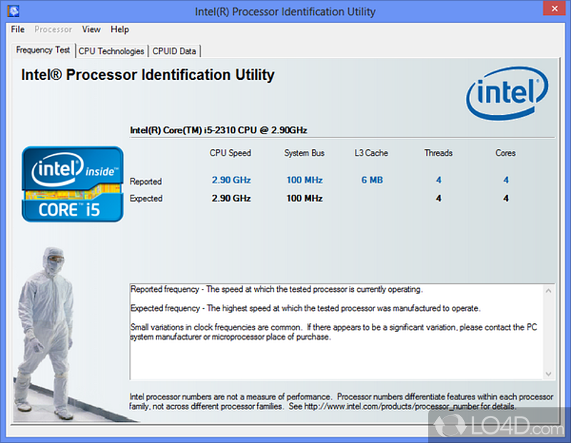 Will help you identify a Intel chipset - Screenshot of Intel Chipset Identification Utility