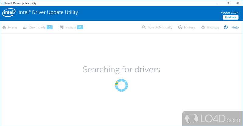 Intel Driver Update Utility: User interface - Screenshot of Intel Driver Update Utility