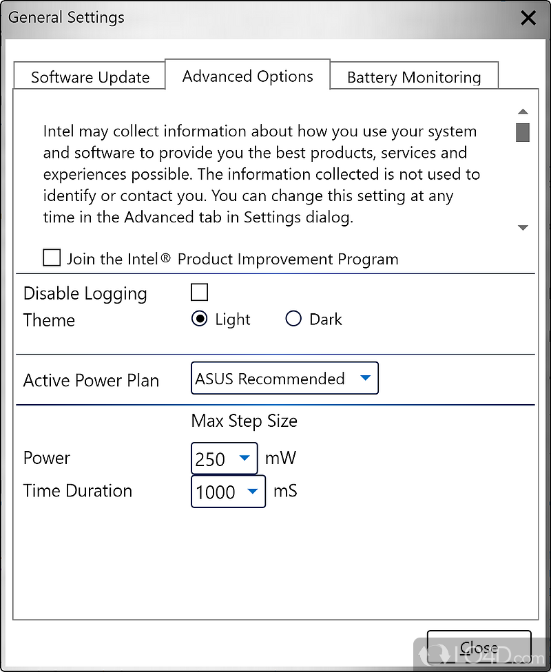 Intel Extreme Tuning Utility screenshot