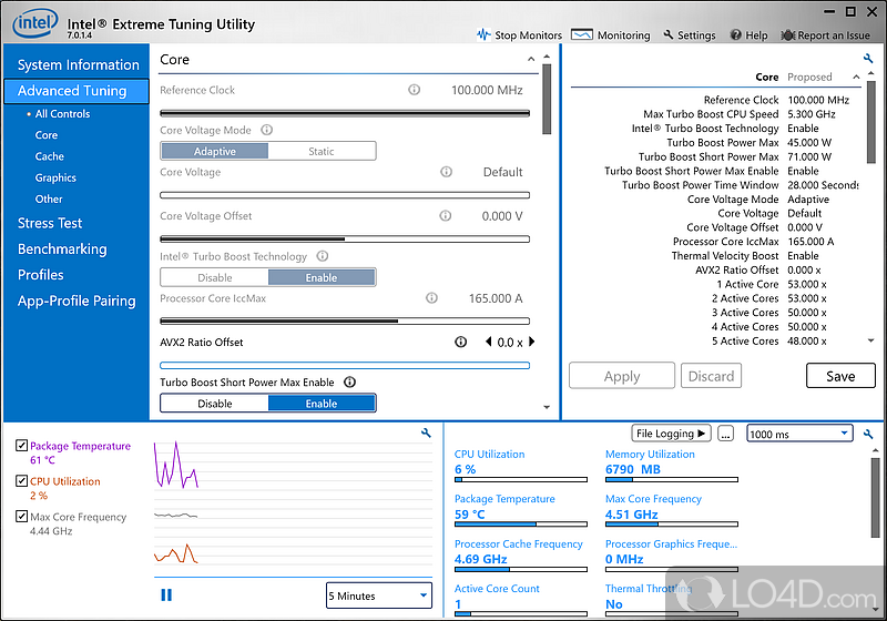 intel extreme tuning utility laptop