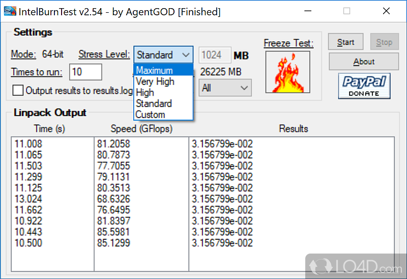 Here's what you need to know before getting started - Screenshot of IntelBurnTest