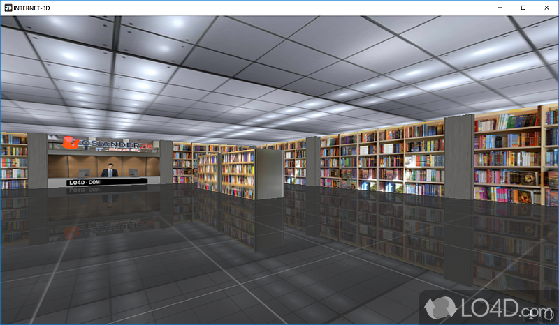 INTERNET-3D: User interface - Screenshot of INTERNET-3D