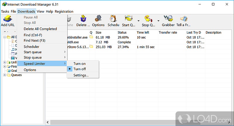 Integrates with several applications - Screenshot of Internet Download Manager