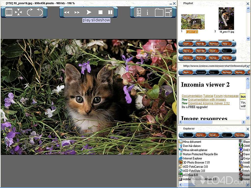 Inzomia Viewer screenshot