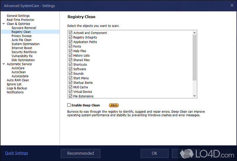 More than 25 utilities to optimize your PC - Screenshot of Advanced SystemCare