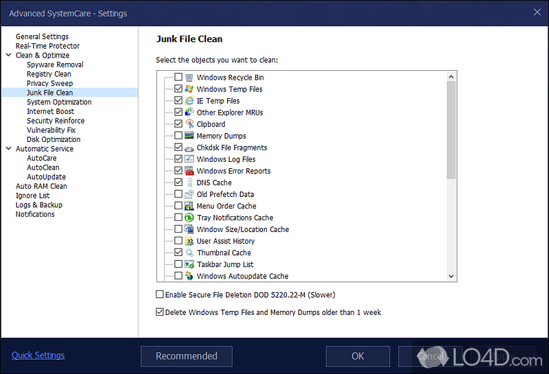 Advanced SystemCare: A handyman suite - Screenshot of Advanced SystemCare