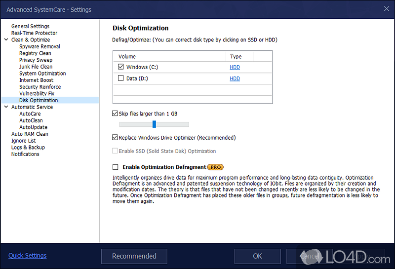 One-Click System tool for PC tune-up and maintenance - Screenshot of Advanced SystemCare