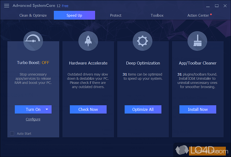 Advanced SystemCare: Turbo Boost - Screenshot of Advanced SystemCare