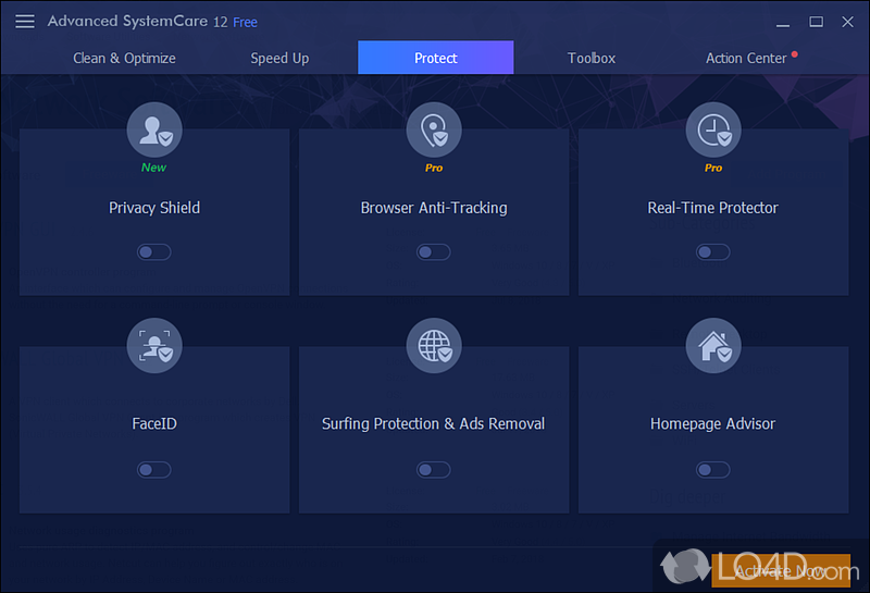 Advanced SystemCare: Antivirus module - Screenshot of Advanced SystemCare