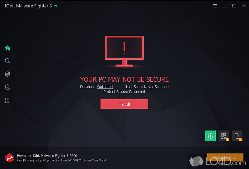 Quickly remove existing ransomware infections - Screenshot of IObit Malware Fighter