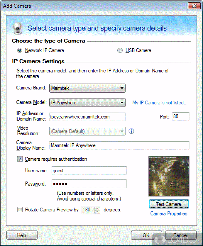 View multiple cameras simultaneously - Screenshot of IP Camera Viewer