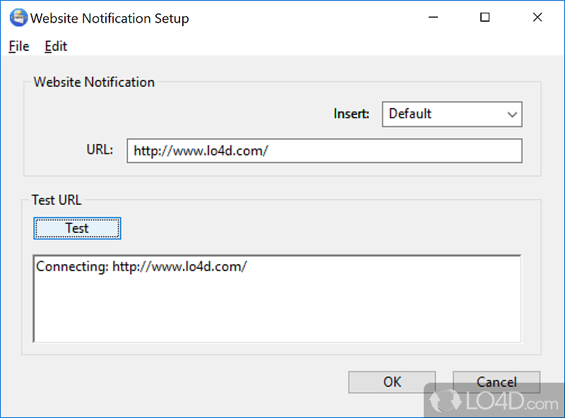 IP Notification: User interface - Screenshot of IP Notification