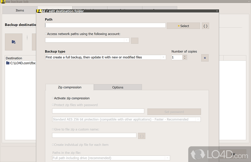 Backup software for PC - Screenshot of Iperius Backup