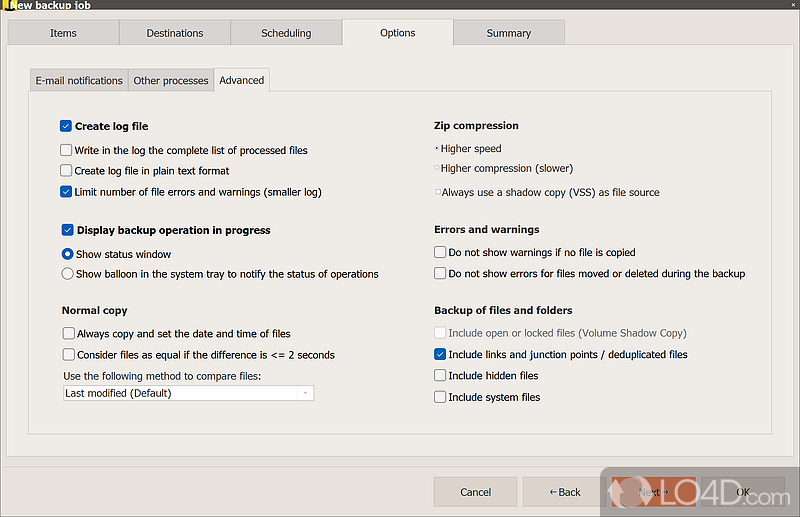 Various devices and sources - Screenshot of Iperius Backup