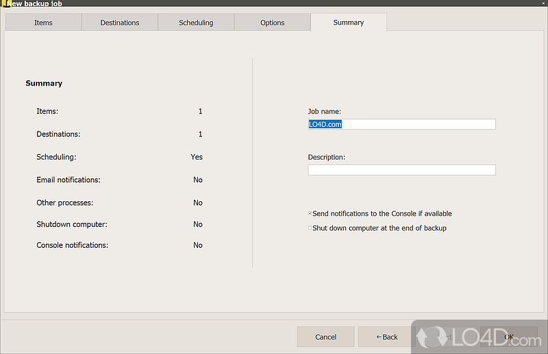 Iperius Backup: Automate - Screenshot of Iperius Backup