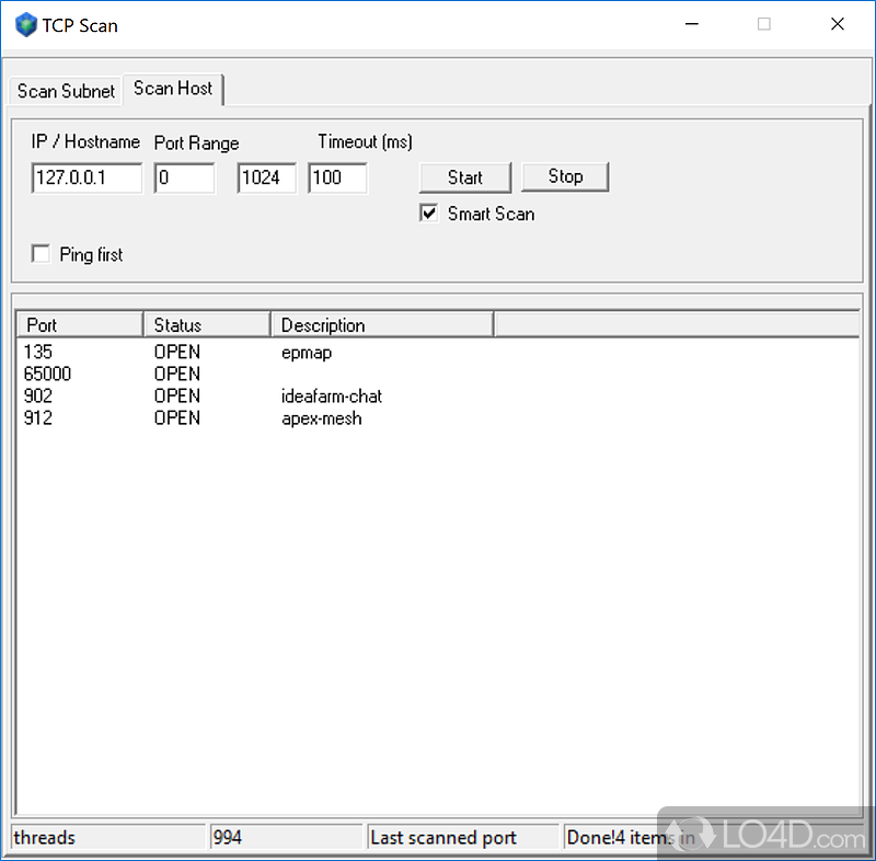 Scan for IPs, ping and other maintenance operations - Screenshot of IP Tools