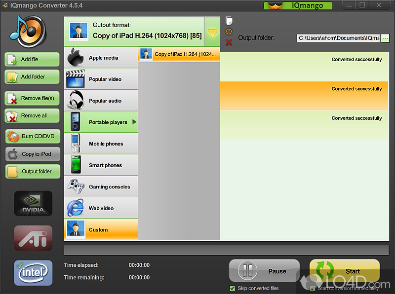 IQmango Audio Converter screenshot