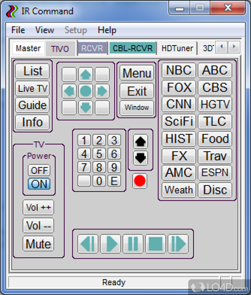 Reliable remote interface controller - Screenshot of IRCommand2