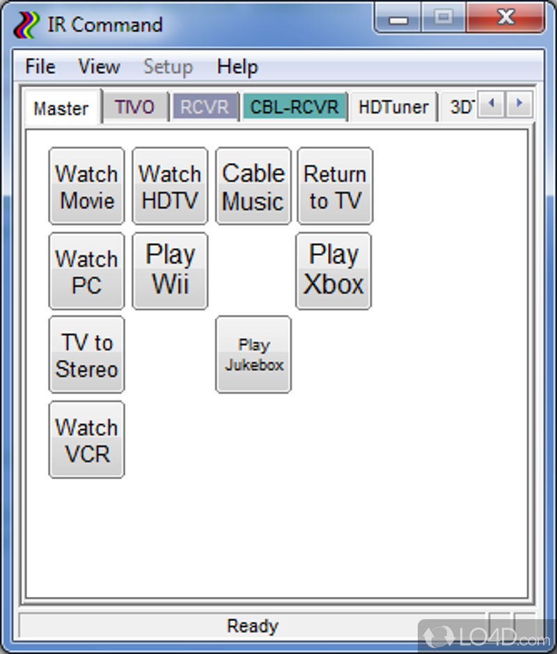 Powerful app that can help you create a computer button command interface for a variety of electronic devices - Screenshot of IRCommand2