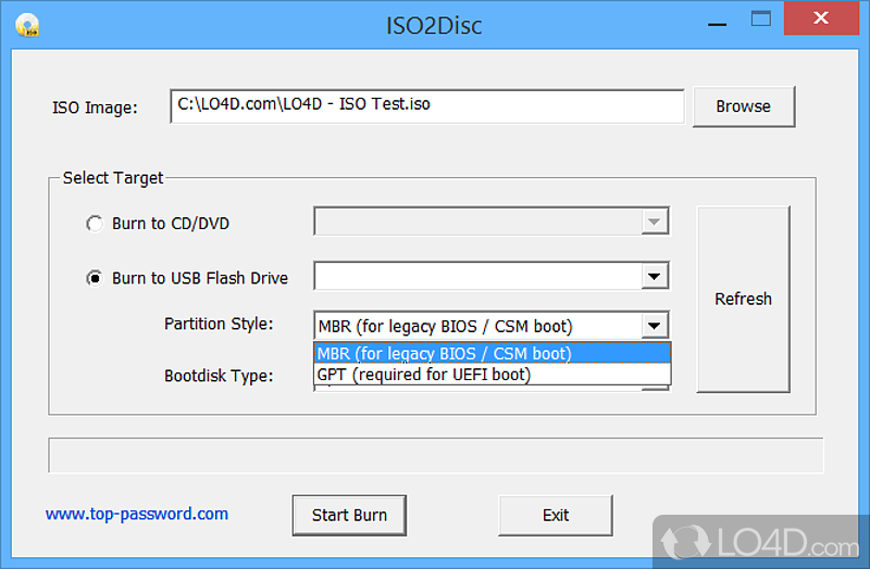 Hassle-free installation and user-friendly interface - Screenshot of ISO2Disc